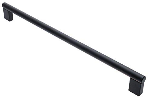 livingpoint24 Möbelgriff BA 320mm, Küchengriff schwarz matt, Griffstange Ø 12mm