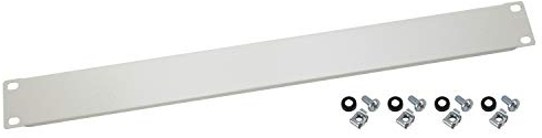 HMF 66470-07 Blindabdeckung für Serverschrank | 19 Zoll | 1 HE | Lichtgrau