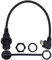 Duttek Câble micro USB pour montage sur panneau, angle à gauche à 90 degrés, câble d'extension mâle vers femelle pour voiture, bateau, moto, camion, tableau de bord 30 cm