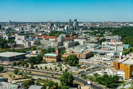 Tableau acrylique 90 x 60 cm : Berlin vue d'oiseau (128396689)
