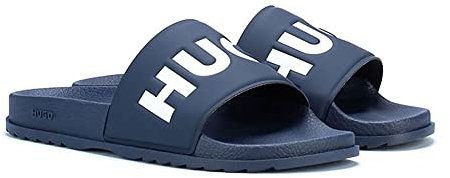 HUGO Herren Slider, Modern, Dark Blue405, 46 EU