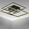 B.K.Licht - LED Deckenlampe schwenkbar, warmweiße Lichtfarbe, 40 Watt, 4000 Lumen, Deckenleuchte, LED Lampe, Wohnzimmerlampe, Schlafzimmerlampe, Küchenlampe, 56,8x56,8x9,5 cm, Schwarz