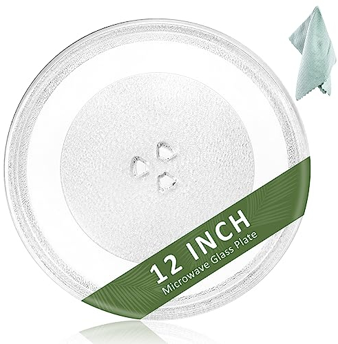 12 Microonde Vetro Cottura Vassoio Microonde Piastra di Ricambio Whirlpool Sostituisce W10337247 W11367904