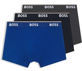 BOSS Herren Power Boxer Trunks Unterhosen Cotton Stretch 3er Pack