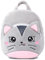 BEFUNIRISE Kleinkind-Rucksack für Jungen und Mädchen, niedlicher weicher Plüsch-Tier-Cartoon-Mini-Rucksack, klein für Kinder von 2–6 Jahren, Grau (Cat Grey), Einheitsgröße, Niedlicher Rucksack