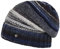 LIERYS Bernardo Oversize Strickmütze Mütze Wintermütze Umschlagmütze Long Beanie Damenmützen Oversizemütze (One Size - dunkelblau)