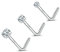 ZS 18 Karat Echtgold 20G Nasenringe für Frauen Männer, 1.5mm 2mm 3mm CZ Simulierter Diamant, 7mm Nasenstecker Nase Piercing Körperschmuck (Weiß,L-Form)
