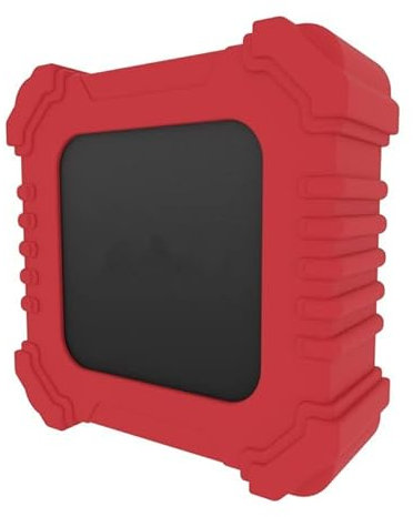 Tonguk Custodia protettiva per Apple TV 4K 6Gen Telecomando Set-top Box Custodia protettiva per TV Box Custodia Cover Guscio in Silicone Accessori (rosso)