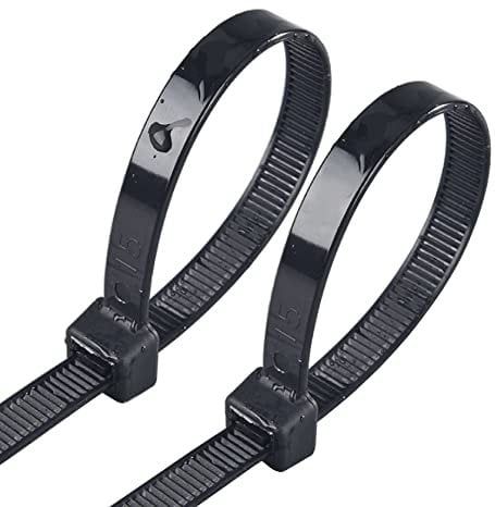 Bridas largas de 24 pulgadas, bridas resistentes para uso en exteriores, 50 bridas de alambre fuertes extra gruesas, bridas negras resistentes a los rayos UV, grandes envolturas de plástico industrial