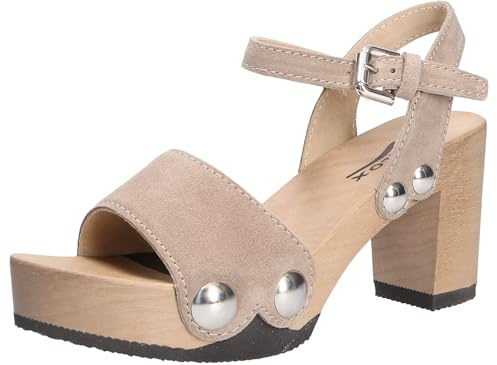 Softclox S3337 Eilyn Kaschmir - Damen Schuhe Sandaletten - 70-Taupe, Größe:36 EU
