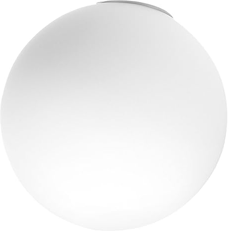Baluue Globe Lampenschirm Ersatz für Wand Stehlampe Milchig-weißer Kugelschirm für Deckenleuchte und Außenbeleuchtung