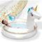 Piscine Gonflable pour Enfants - 200x135x90 cm Piscine Hors Sol Design Licorne- à partir de 3ans.