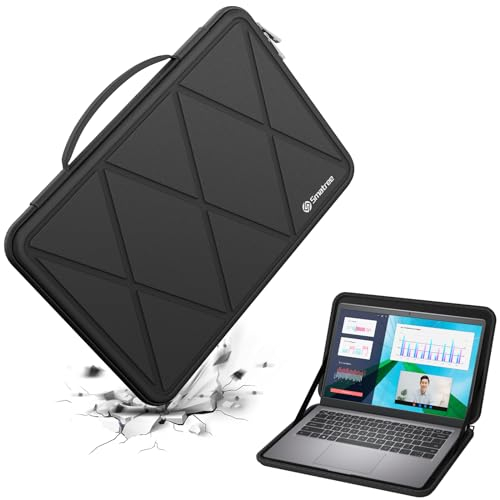 Smatree Housse de Protection Rigide en EVA Compatible avec Ordinateur Portable Dell Latitude 3445 Chromebook de 14 Pouces, Dell New Vostro 14 Carry Travel Case étui étanche(X8251)