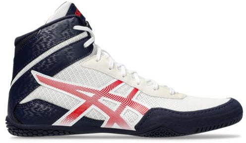 ASICS Zapatos de lucha libre MATCONTROL 3 para hombre, blanco, rojo (White/Classic Red), 42 EU