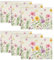 Artoid Mode Blumen Schmetterling Frühling Platzsets 6er Set, Saisonaler Sommer Küche Tisch Dekoration Drinnen Urlaub Party Dekor 30x45cm