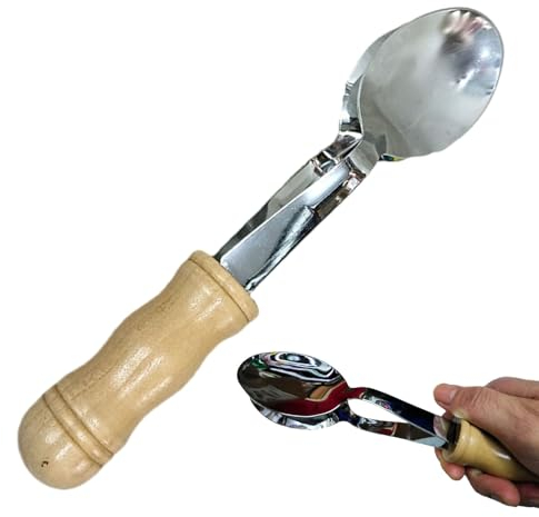 Spoon Instrument, Music Spoon Instruments, Stainless Steel Spoon Striker with Wooden Handle, Hand Percussion Folk Appalachian Instrument, Music Experience for Adults and Children Anulely