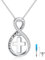 ROMANTICWORK Urnenketten für Asche 925 Sterling Silber Kreuz Asche Anhänger zum Befüllen Unendlichkeitszeichen Urne Halskette Einäscherung Andenken Schmuck für Damen