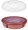 Mepal – Bento-Schüssel Starter-Set inkl. Mikrowellendeckel, Multischale mit 3 Fächern, rund Cirqula – Frischhaltedose luftdicht – Meal-Prep-Boxen & Vorratsdosen – Vivid mauve