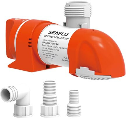 Seaflo Pompes de cale automatiques à profil bas 12 V 800 GPH