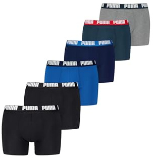PUMA Basic Everyday Herren Boxershorts Unterhose 6er-Pack