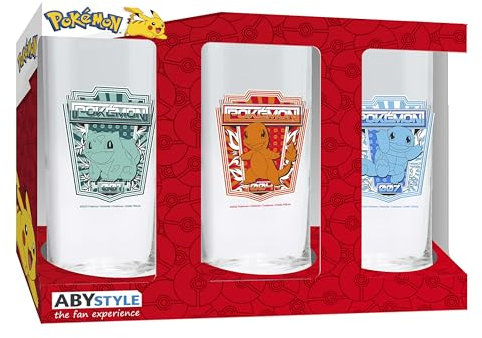 ABYSTYLE POKEMON - Juego de 3 vasos