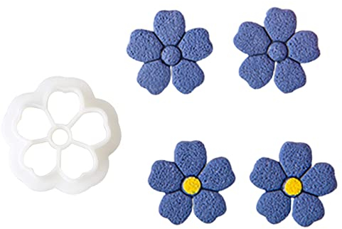 LARUISEE Emporte-pièce pour boucles d'oreilles en argile - Outil de gaufrage - Mini fleur - Pour la fabrication de bijoux - Petit modèle