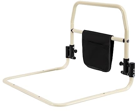 TaNeHaKi Bettgitter Senioren Klappbar Bettschiene Senioren Faltbare Bettgitter 136kg Bettgeländer Senioren Klappbar Haltegriffe Bettgitter Sicherheits Bettschutzgitter Klappbar