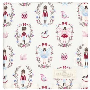 GreenGate Cindarella Tischdecke White 100x100cm