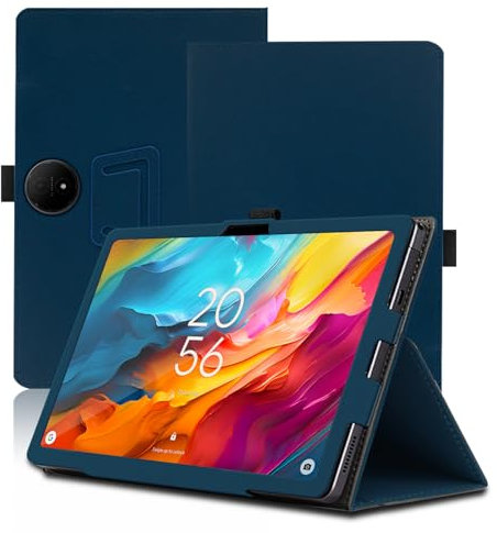Funda para TCL NXTPAPER 14 14.3 Pulgadas, TCL NXTPAPER 14 Tablet Funda, Funda Protectora Plegable con Soporte para Lápiz y Correa para la Muñeca, Protección Total. (Azul)