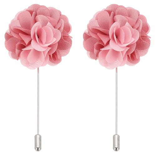 PATIKIL Boutonnière Mariage Homme en Forme de, Épingle de Revers Hommes, Fleurs pour Costume de Mariage, Broche d'Anniversaire Remise des Diplômes