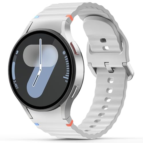 Yoohoo 20mm Watch Straps for Samsung Galaxy Watch 7/6/5/4/FE Strap 40mm 44mm,Galaxy Watches 6 Classic Strap 47mm 43mm/Galaxy-Watch 4 Classic 42mm 46mm/Watches 5 pro 45mm,No Gap Sport Bands Women Men