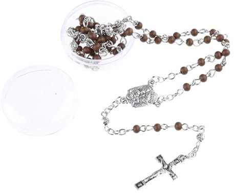 Jiqoe Kreuze, Schlüsselbeinkette, modisch, Exorzismus, achteckig, Gebets-Rosenkranz, Perlen, Halsketten, süße Anhänger für Damen