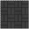 ShGaxin Baldosas de Porche de WPC 30x30 cm 2 m² Negro 22 Unidades, Piscina Terraza, Suelo Madera Exterior, Tarima Exterior, Suelos Terraza, Suelo Jardin Exterior