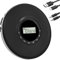 Greadio Portable Discman CD Player Anti-Skip Protection 4 EQ Sounds CD-Player, TF Card/AUX Output Small Music Player, Compatible with CD, CD-R, CD-RW and MP3 for Home (Black)