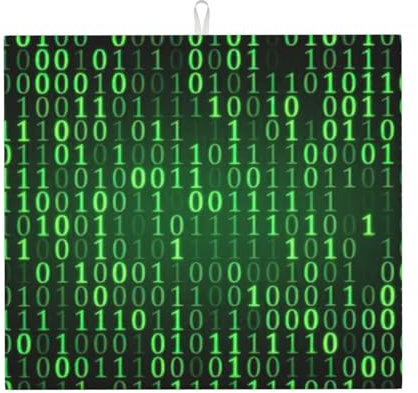 Hacker Era Abtropfmatte für Küchentheke, Mikrofaser, saugfähig, wiederverwendbar, waschbar