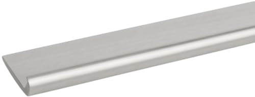 Profilo a Unghietta in Alluminio da 2 Metri | Finitura Cromo Lucido e Satinato | 2 Misure Disponibili per Rifiniture Perfette (Cromo Satinato, L 25 mm)
