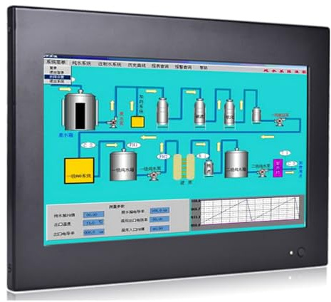 ANDAQI 10.1 Inch Backlit TFT LED Embedded Industrial Panel PC, Resistive Touch Screen, I5 3317U 3337U, Windows 11 / Linux Ubuntu, PW12, 1024 x 600, HDMI, VGA, 2 x COM, 4G RAM, 128G SSD