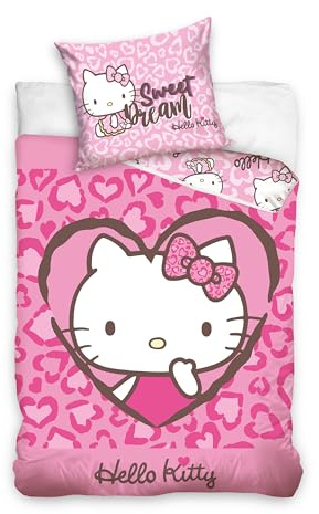 Carbotex Hello Kitty Kinderbettwäsche 140 x 200 cm
