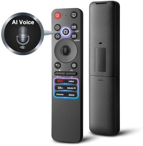 Magic Remote Fernbedienung für LG Smart TV Fernseher mit AI Voice | für LG OLED EVO QNED 4K UHD NanoCell TV, Ersatz Original für AN-MR25GA AN-MR20GA AKB75855501 MR21 MR22 MR23 MR24