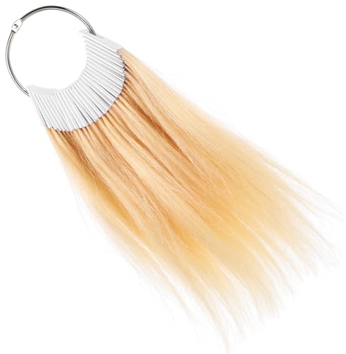 jojofuny Nuancier de Test de Couleur de Cheveux en Cheveux Naturels 30 Pièces, Échantillons de Teinture Capillaire Respectueux Peau pour Coiffeurs et Particuliers