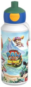 Mepal - Trinkflasche Pop-up Campus - 400 ml - Paw Patrol Dino | Wasserflasche - Auslaufsichere Flasche für die Schule - Wiederverwendbar - Spülmaschinenfest