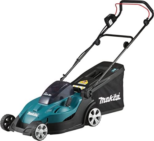 Makita DLM431PT2 - Tosaerba a batteria, 2 x 18 V, 5,0 Ah, 43 cm, 36 V, colore: nero, blu