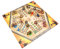 Ritter Ludo aus Holz (Ludo of Lords), großes Spielbret mit 40x40cm, für 2-6 Personen, Würfelspiel für Kinder und Erwachsene