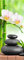 Sticker Porte Déco Galet Bambou Orchidée SAPP0325 (73x204cm)