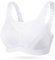 Wingslove Damen Sport BH ohne Bügel Nicht Gepolstert High Impact Bustier Halt Joggen BH （Weiß 44C）