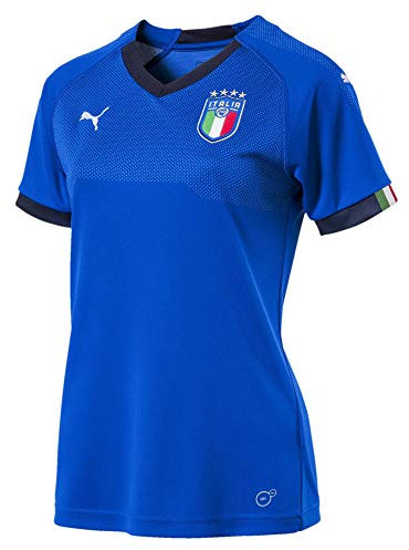 PUMA Damen FIGC Italia Women Home Shirt Replica SS, Team Power Blue-Peacoat, M
