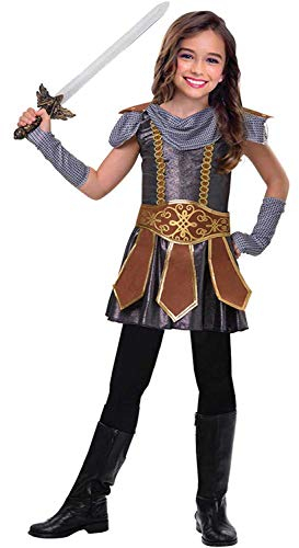 set low (PKT) (9903189) Child Girls Warrior Cutie Costume (5-6yr) - Grp1 - Brand: amscan