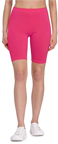 Bellivalini Kurze Leggings Damen aus Viskose Bequeme und atmungsaktiv Leggings Kurz für Sommer BLV50-149 (Rosa, L)