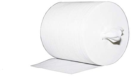 Mank GmbH Reinigungstücher M-Wipes aus Spunlace Weiß Vliesrolle Vliestücher Wischtücher Vlies Putztücher Werkstatt 17x25 cm ca. 200 Abrisse 1 Rolle