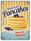 Metallschild XL mit American Diner Classics - Pancakes Motiv